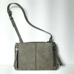 NEW INC Patent Leather Gray Dark Green Camo NWOT P